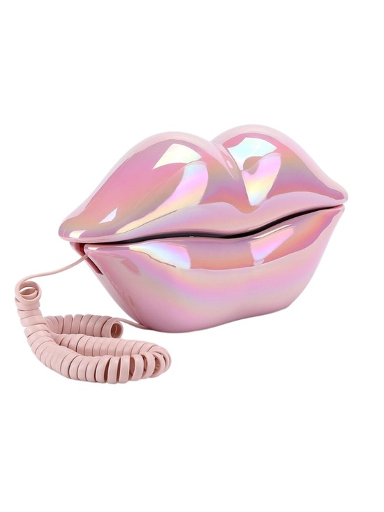 Other - Pink Iridescent Lips Novelty Landline Phone Decor